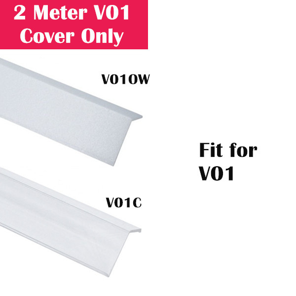 2Meter (6.6ft) Cover Only for LED Aluminum Channel V01