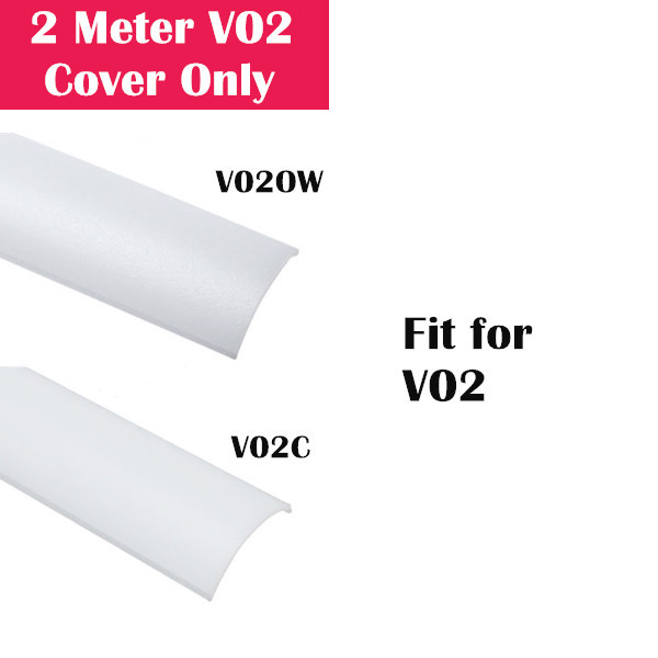 2Meter (6.6ft) Cover Only for LED Aluminum Channel V02