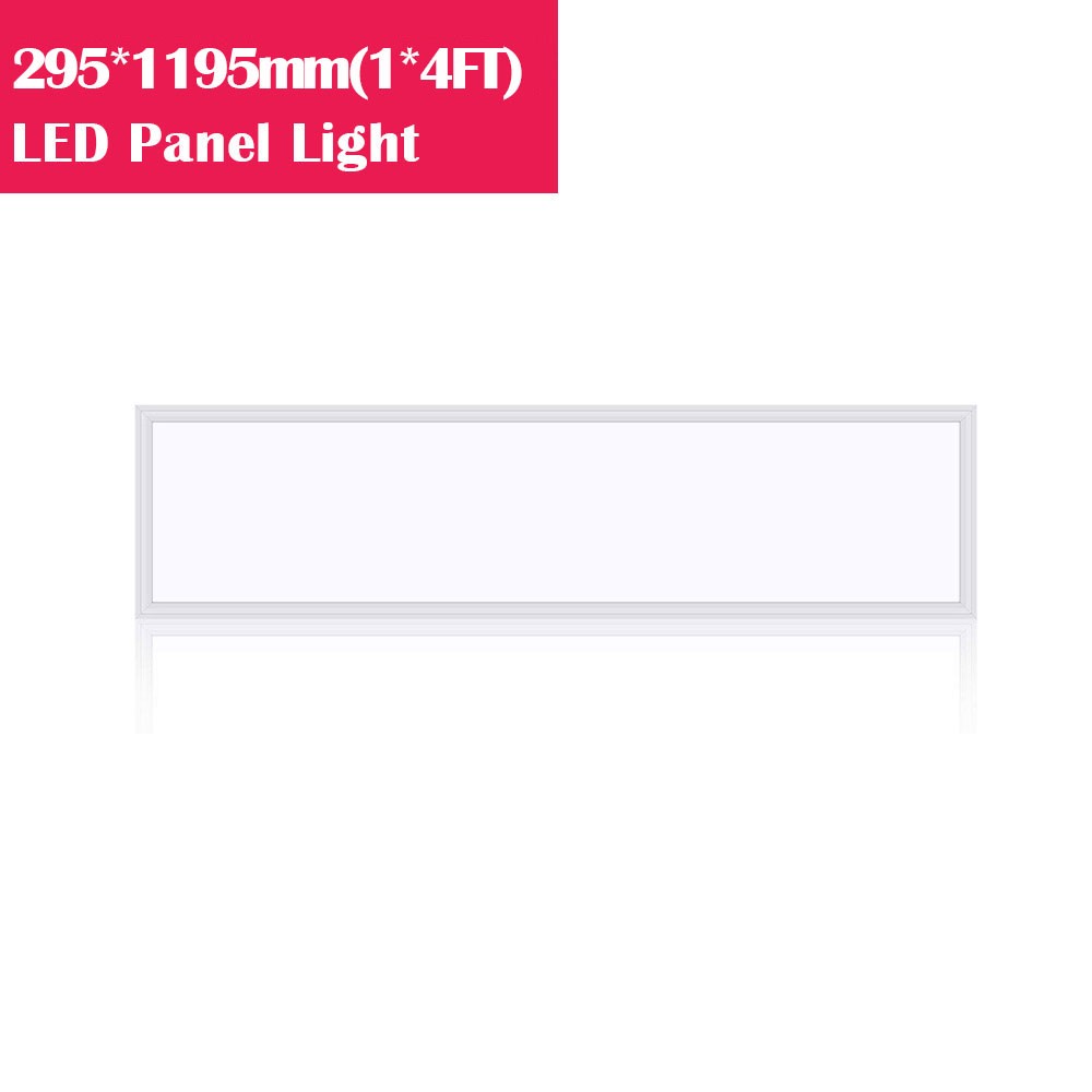 10mm Super Slim Profile 1ft x 4ft (295x1195mm) LED Panel Light with Driver Included for Ceiling and Wall