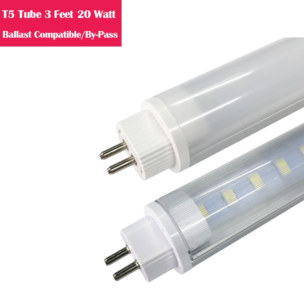 3 Feet Line Voltage AC 160° G5Bi-Pin T5 LED Tube Aluminum + PC housing