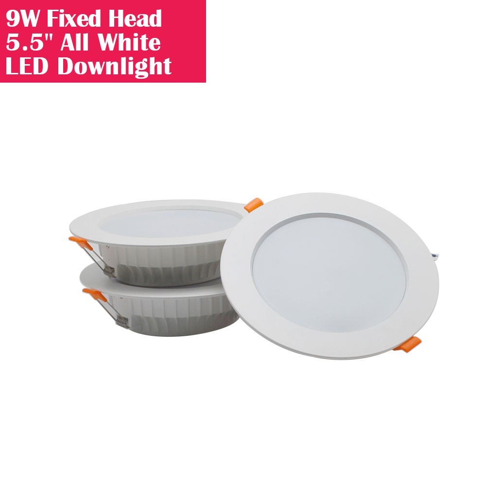 4.35Inch Fixed Head All White Recessed LED Downlights