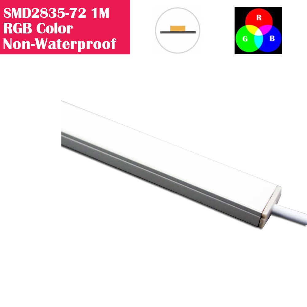 DC 12V Non-Waterproof SMD5050 3.3ft(1M) 72LED 14W PCB 17MM Width Rigid LED Light Strip