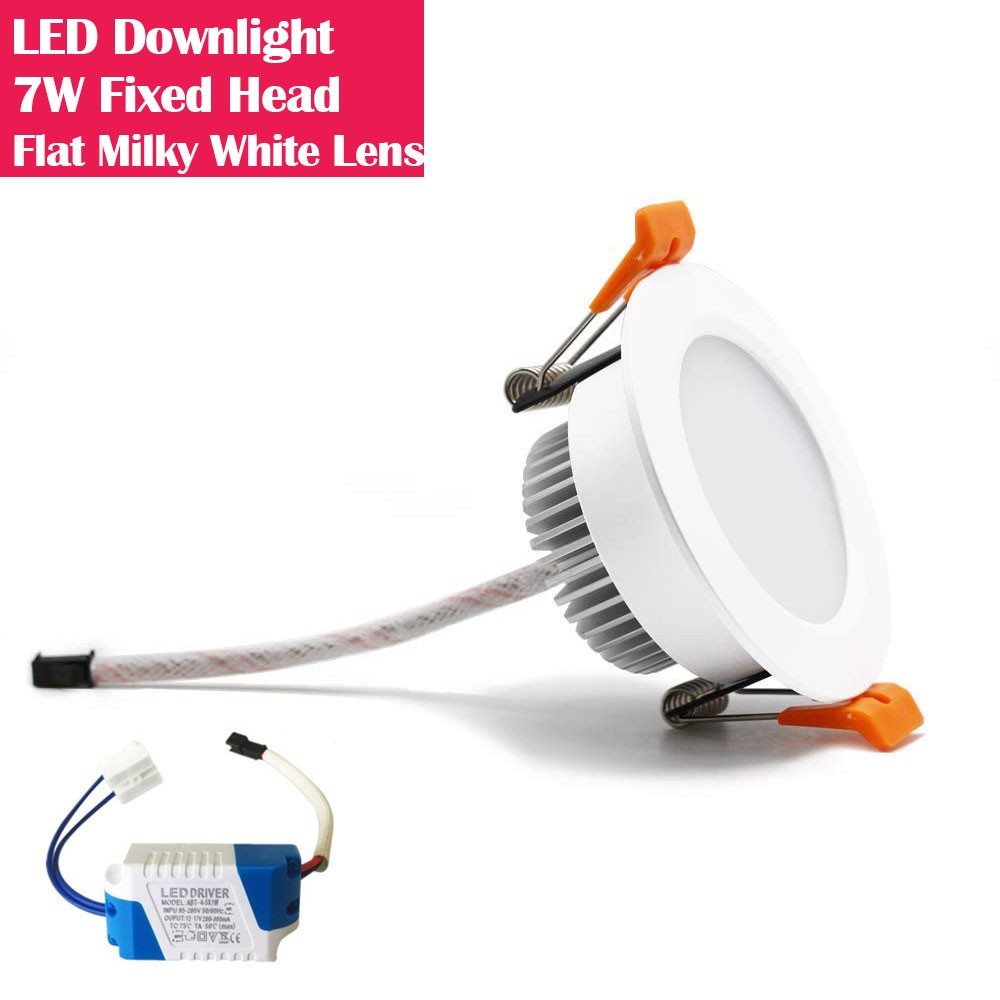 4Inch 7W Fixed Head Flat Lens Recessed LED Downlights - DXL Serie
