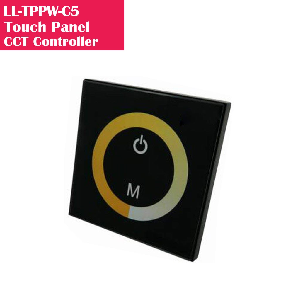 Wall-mounted Touch Panel Dual White CCT Controller/Dimmer
