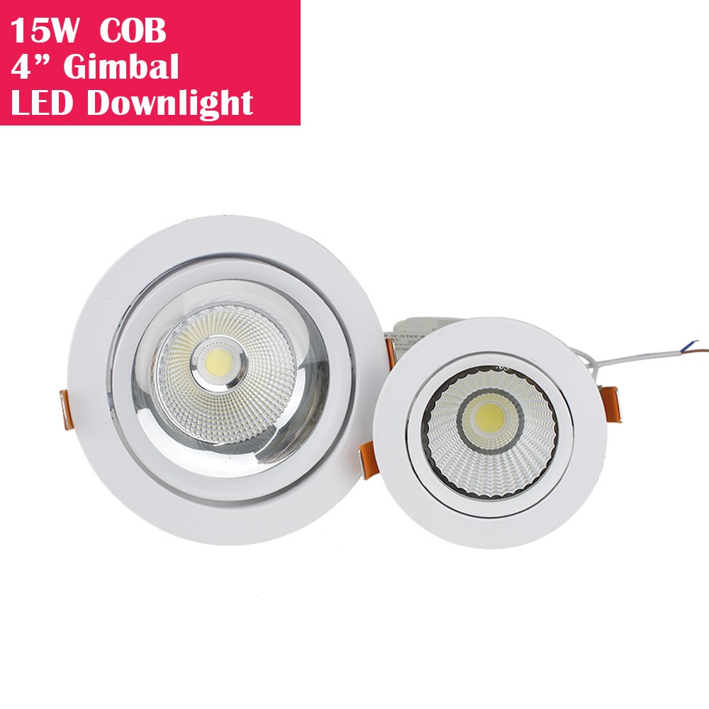 15W High Power COB Gimbal LED Downlight include Driver