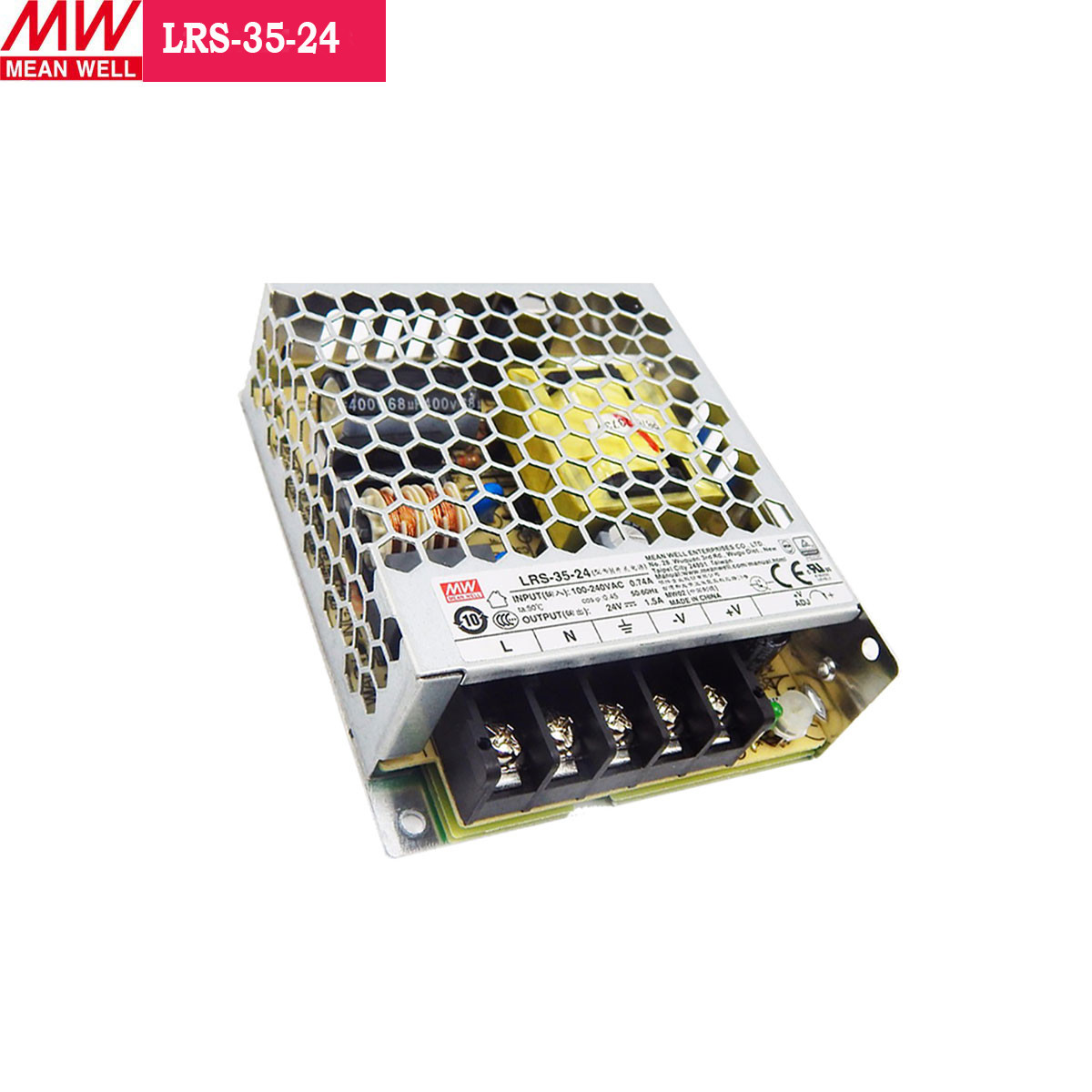 24V 1.5Amp 36W MEANWELL UL Certificated LRS series Switching Power Supply