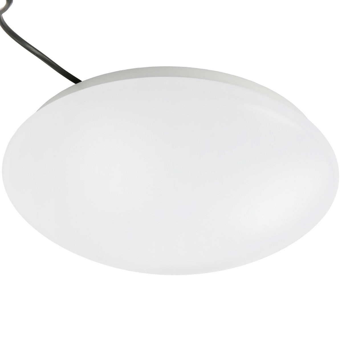 24W 15inch Modern LED Flush Mount Ceiling Light Fixture for Any Room  Round Acrylic Shade White Finish Mushroom Shape