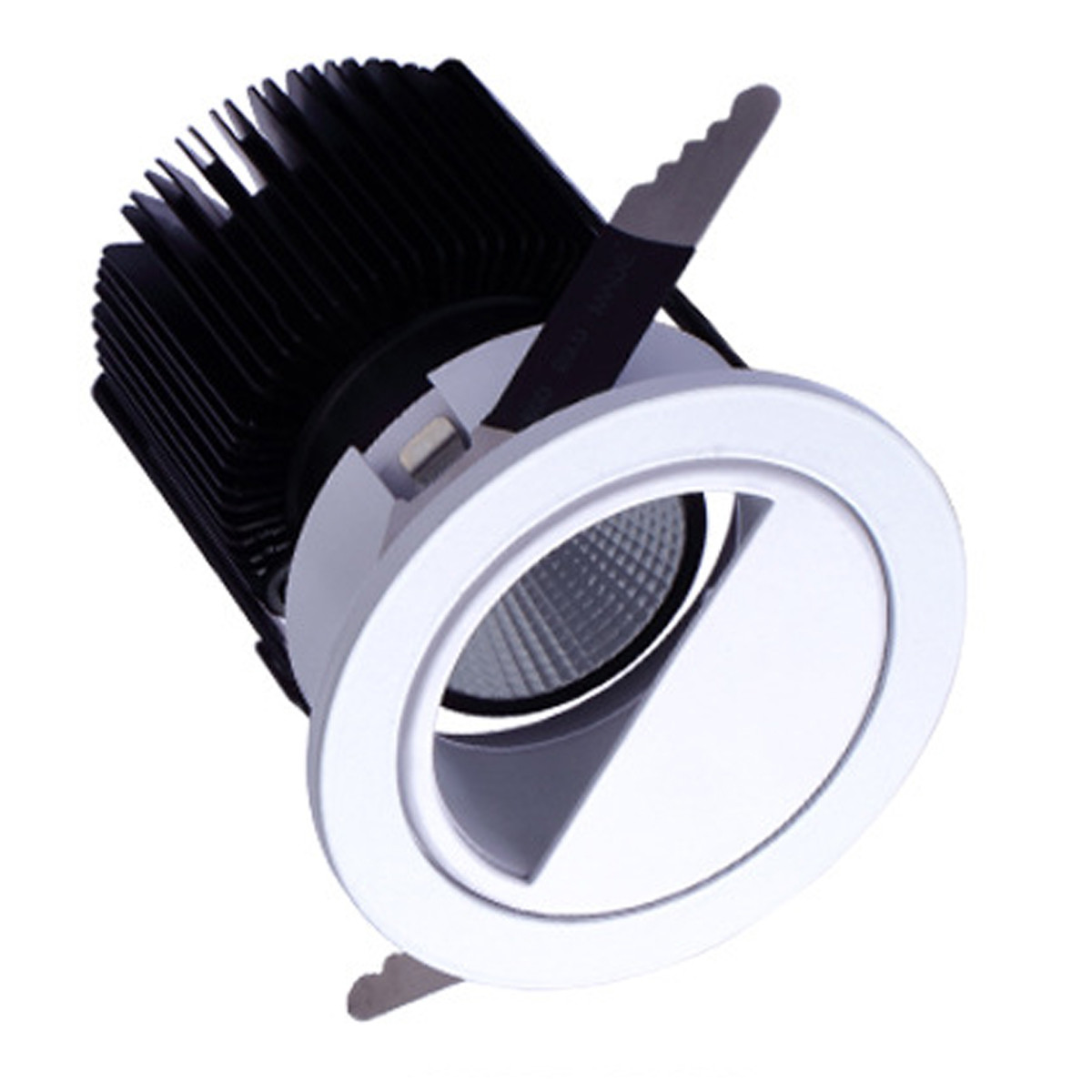 20W 3.66Inch Cutout Ф93mm Adjustable Recessed Roof Mounting LED Aluminum Downlights with Semicircle