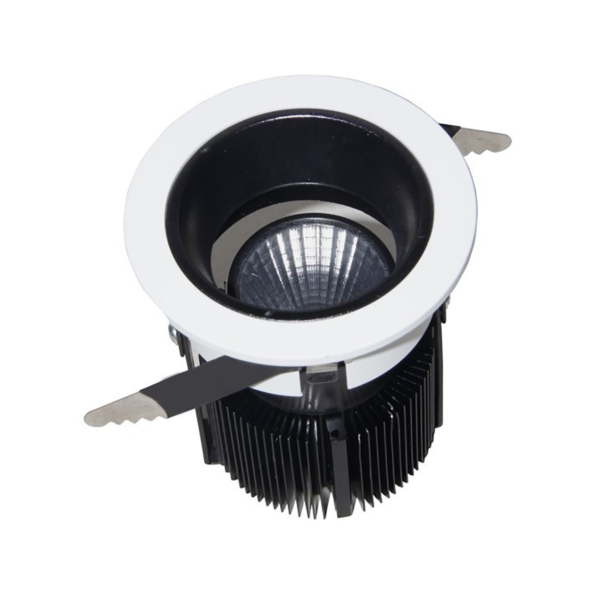 2.95Inch Cutout Ф75mm Adjustable Recessed Roof Mounting LED Downlights with Black Inner reflector