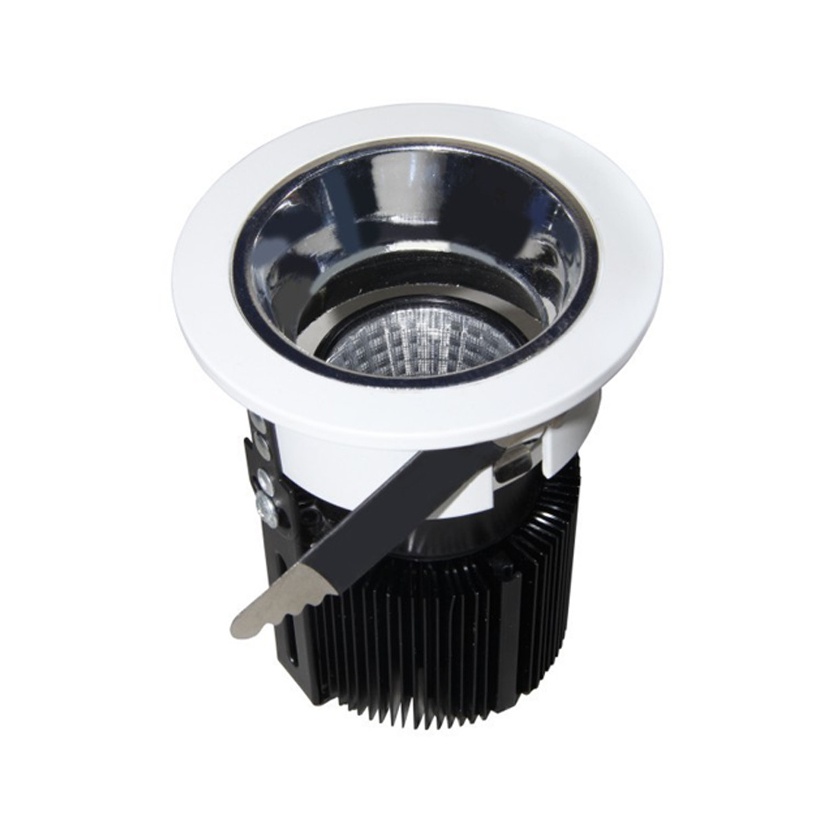 10W 2.95Inch  Cutout Ф75mm Adjustable Recessed Roof Mounting LED Downlights with Silver  Inner reflector