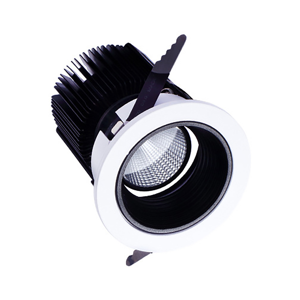 15W   2.95Inch  CutoutФ75mm Adjustable Recessed Roof Mounting LED Downlights Mate Black  Inner reflector
