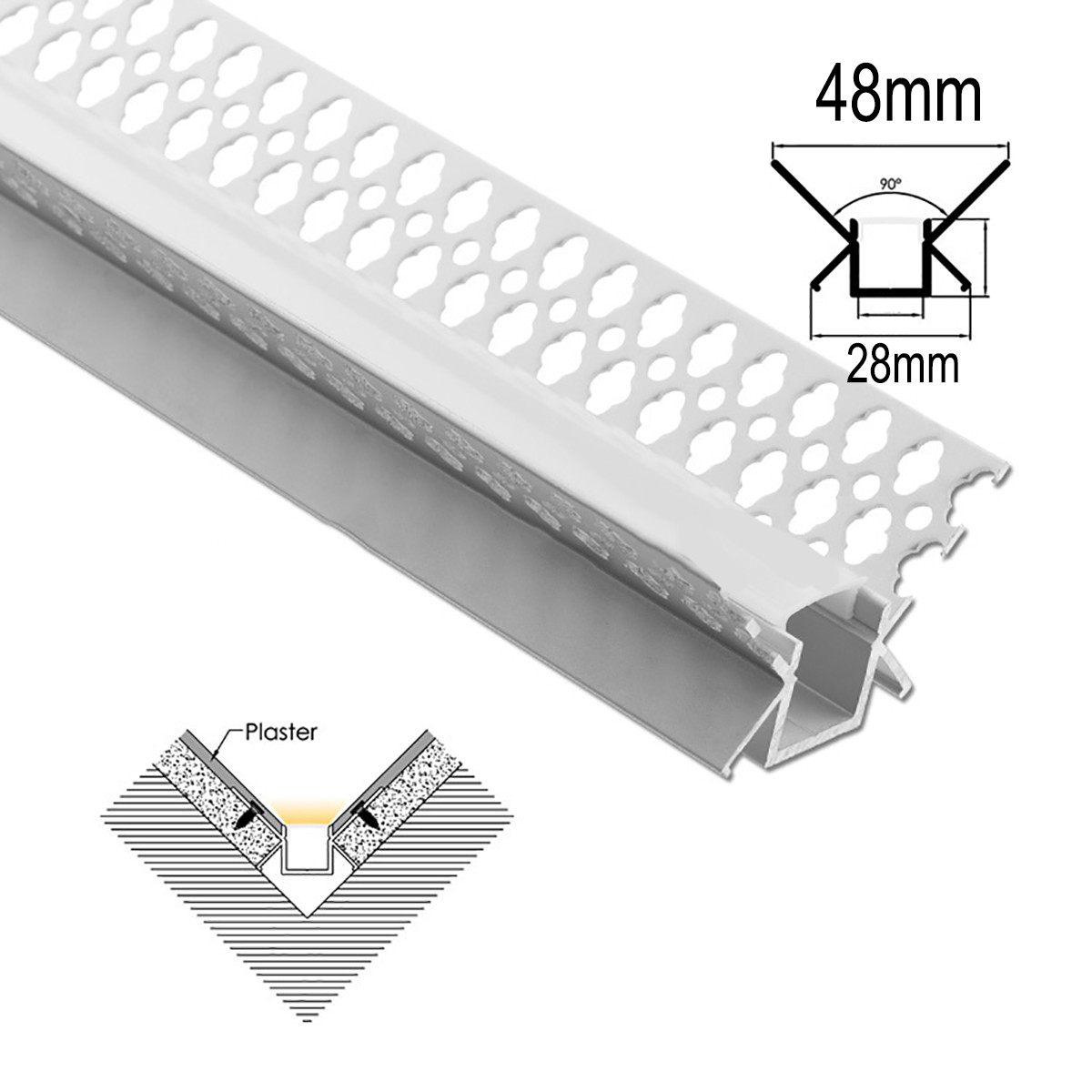 Starlandled LED Strip Channel 6-Pack,Easy to Cut,Professional Look,U-S –  StarlandTech