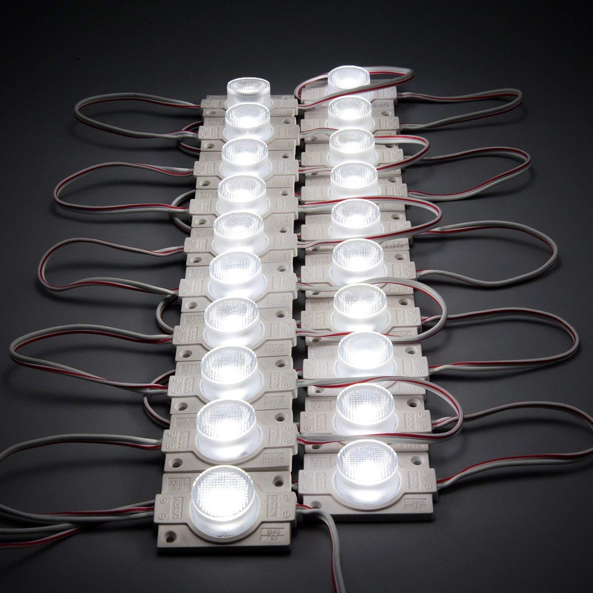 20pcs SMD 5050 Waterproof LED Module IP65 White Light for Double-sided Lightbox